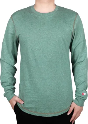 TICOMELA FR Shirts for Men 4oz Lightweight Flame Resistant Crewneck T-Shirts 100% Cotton Fire Retardant Henley Shirts