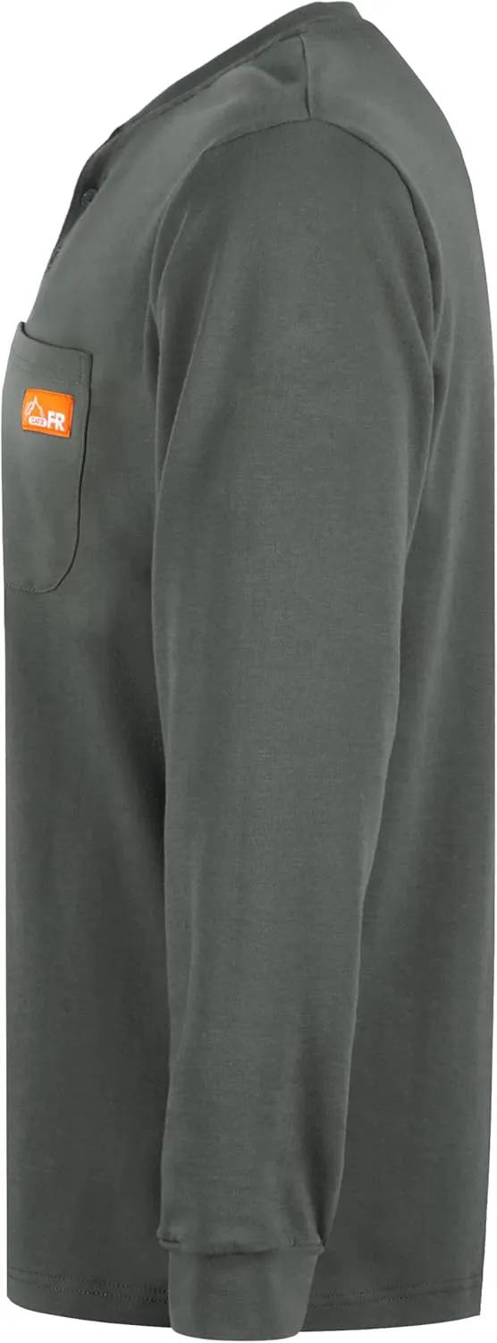 Titicaca FR Shirts for Men 5.5OZ Light Weight for Summer Flame Resistant Henley Shirts