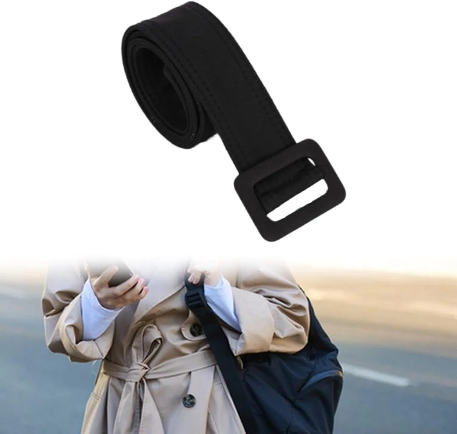 Trench Coat Belt Overcoat Waist Belt for Trench Coat Ladies Jacket Overcoat Slim