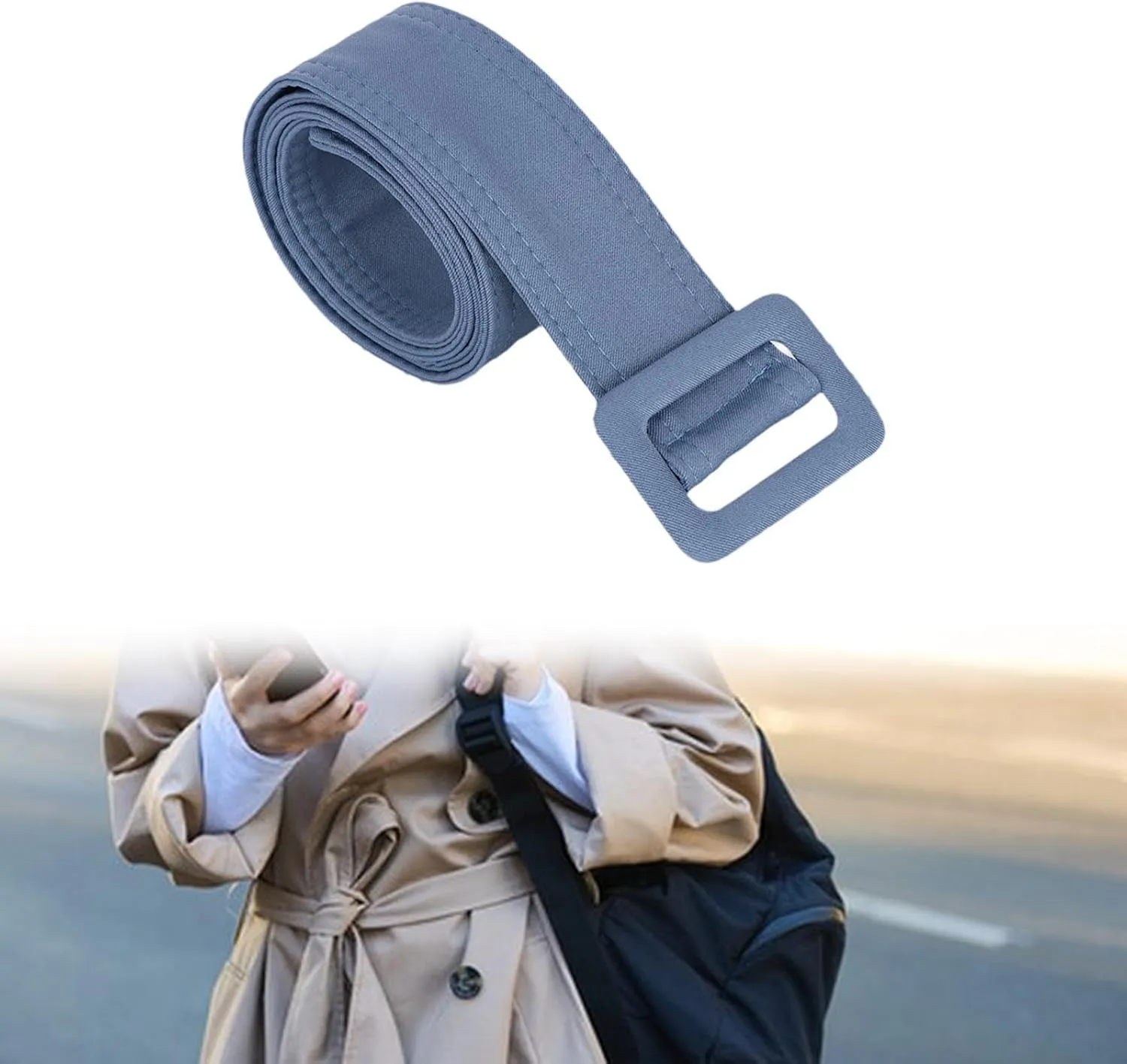 Trench Coat Belt Overcoat Waist Belt for Trench Coat Ladies Jacket Overcoat Slim