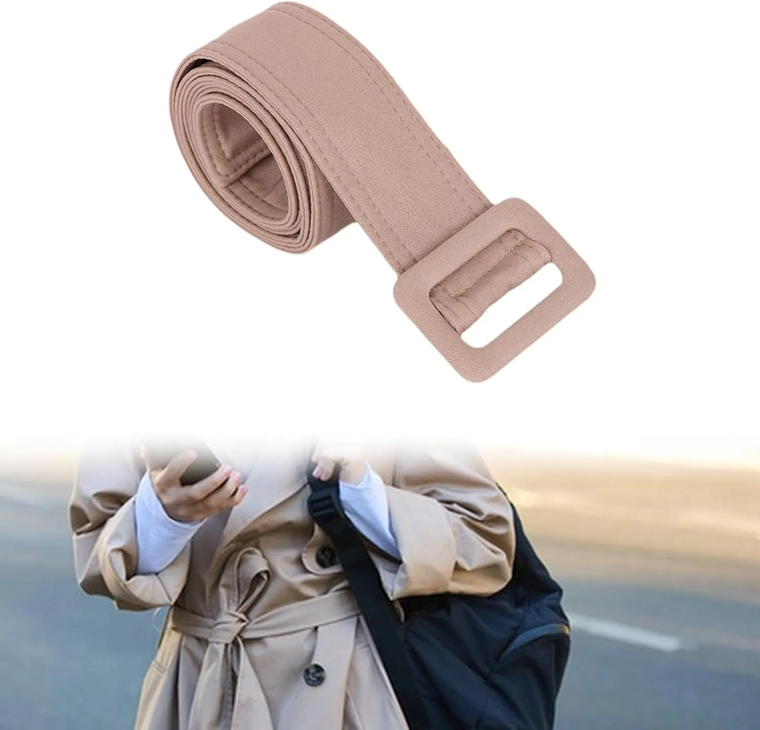 Trench Coat Belt Overcoat Waist Belt for Trench Coat Ladies Jacket Overcoat Slim