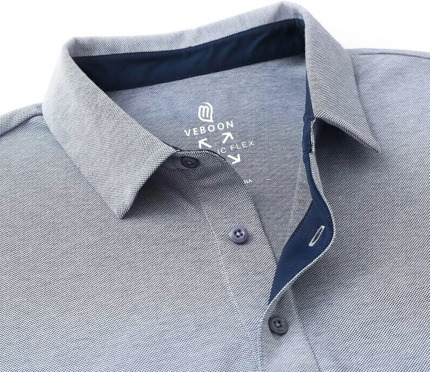 VEBOON Polo Shirts for Men Short Sleeve Cotton Blend Athletic Performance Classic Regular Fit Golf Shirts