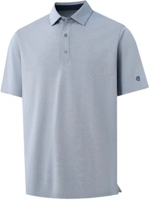 VEBOON Polo Shirts for Men Short Sleeve Cotton Blend Athletic Performance Classic Regular Fit Golf Shirts