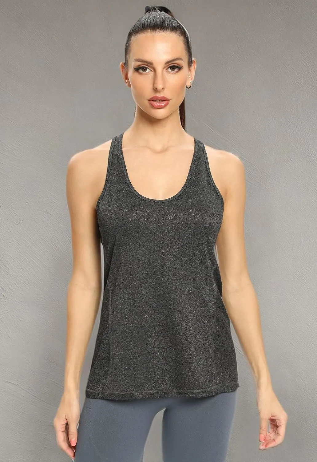 Vislivin Workout Tank Tops for Women Racerback Athletic Tanks Running Exercise Gym Tank Top - 4 Packs