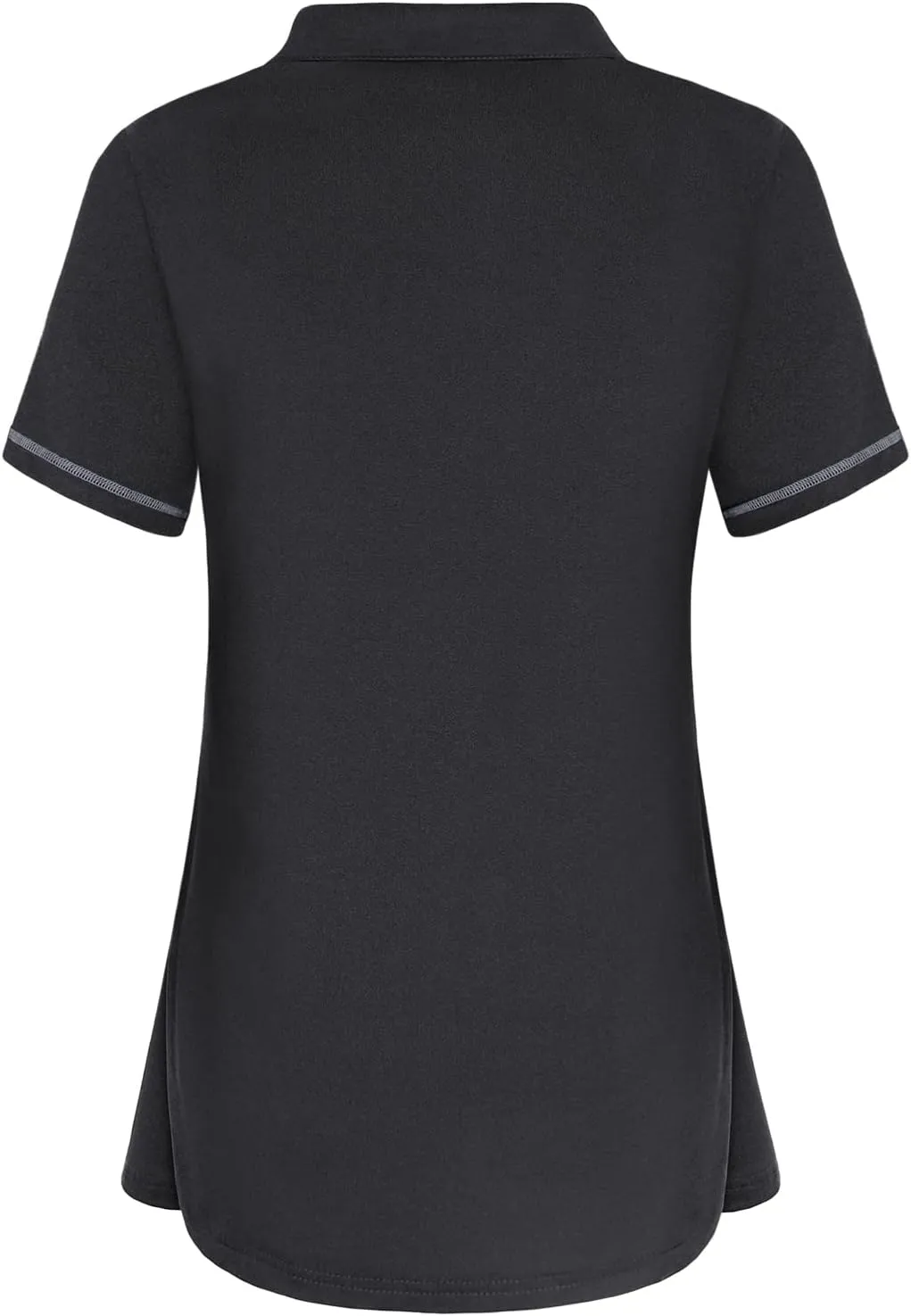 Vldnery Women's Golf Shirts Short Sleeve v Neck Loose Fit Plain Workout Tennis Polo T-Shirts