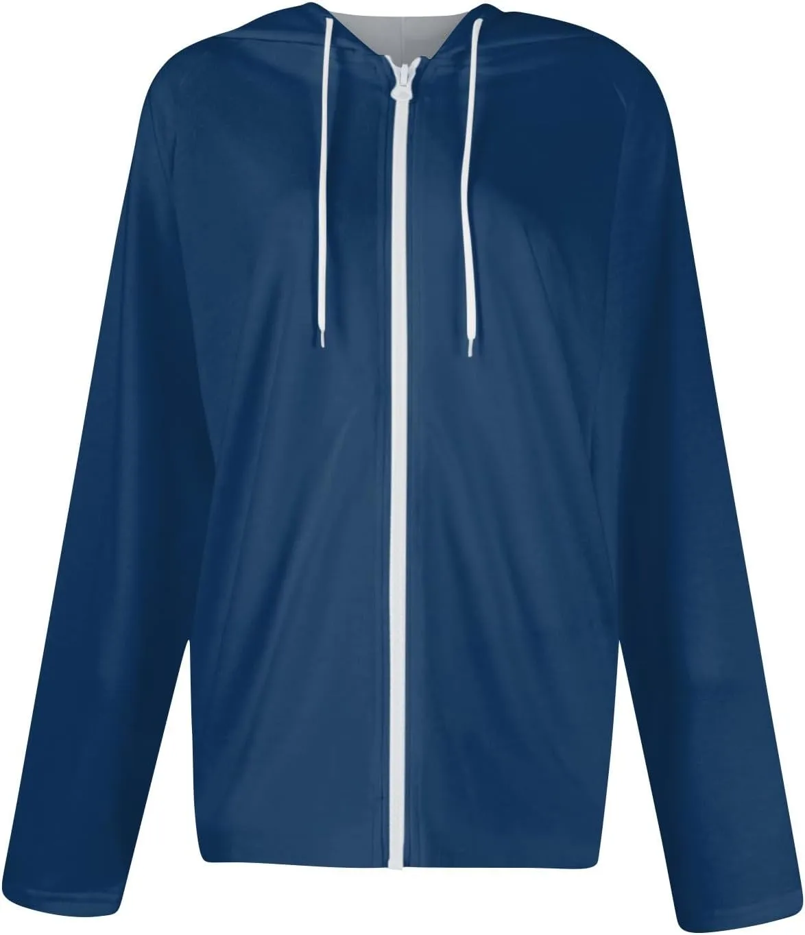 Women Fall Winter Oversized Long Sleeve Hoodie Coats Full Zip Up Crew Neck Trendy Casual Sweatshirt Jackets Tops