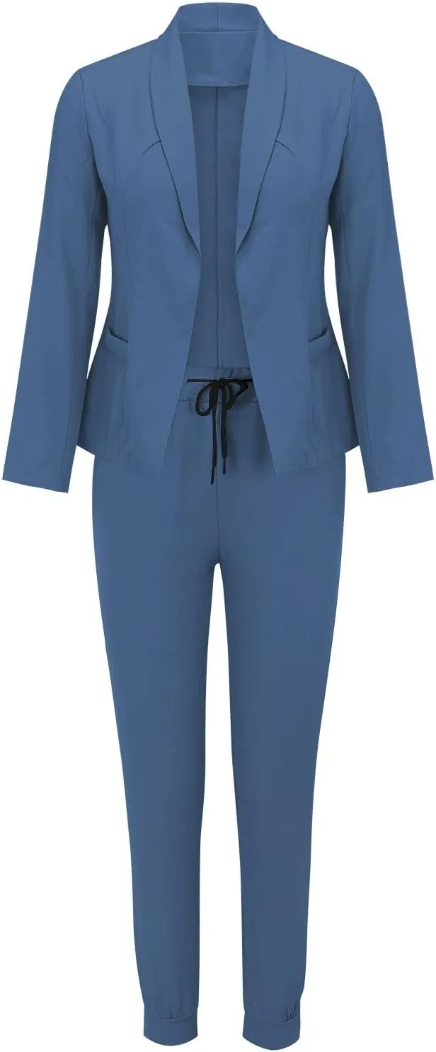 Women Suit Sets For Work 2025 Two Piece Blazer Jacket and Pencil Pants Business Casual Office Formal Outfits