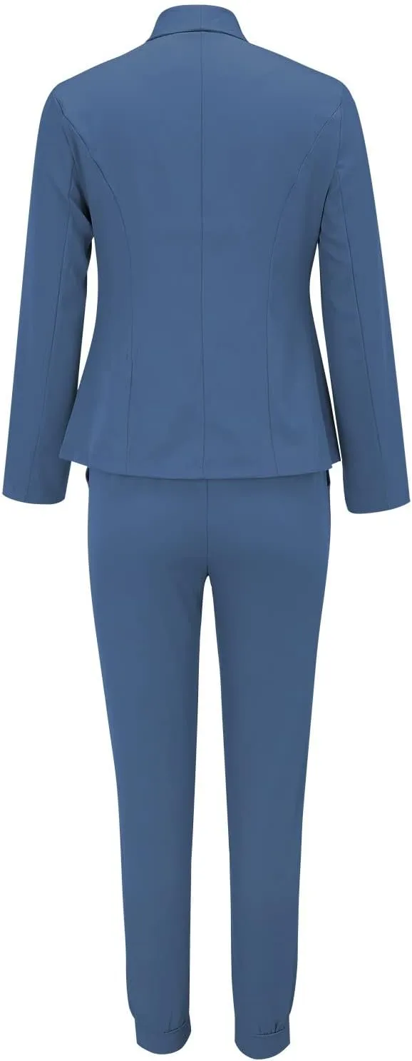 Women Suit Sets For Work 2025 Two Piece Blazer Jacket and Pencil Pants Business Casual Office Formal Outfits