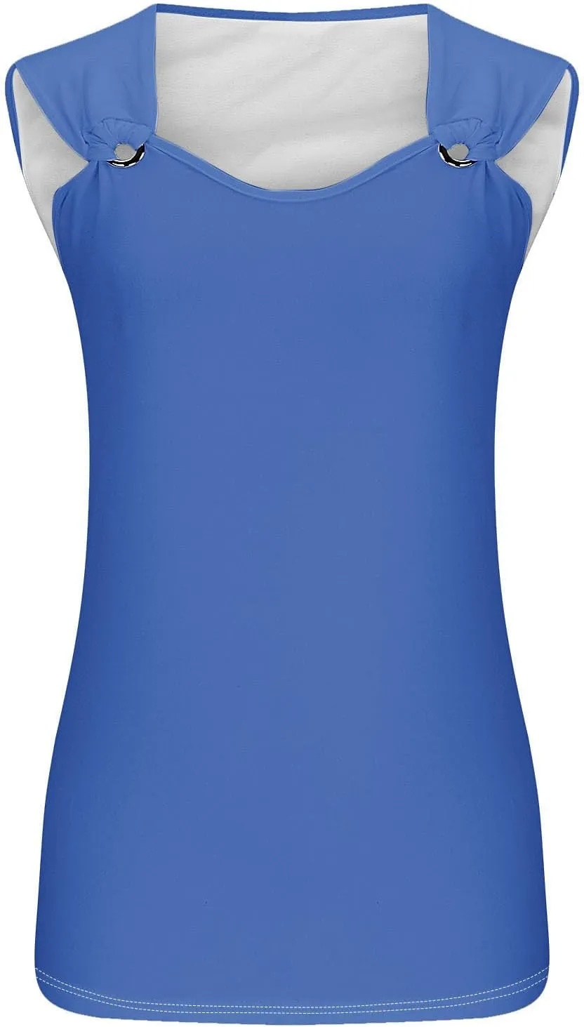 Women Summer Tops 2025 Dressy Casual Tank Tops Trendy Loose Fit Sleeveless Shirts Loose Flowy Blouses Cute Camisole