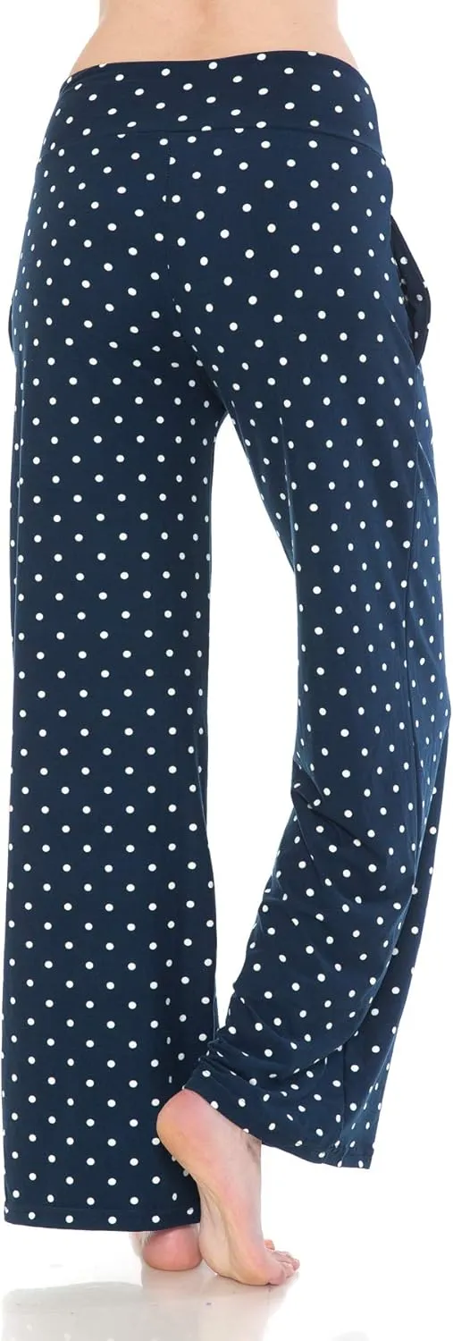 Women's Fashion Pajama Pants with Pockets Lounge Sleep Bottoms-Popular Prints