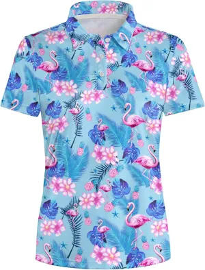 Womens Golf Shirts Moisture Wicking Golf Polo Shirts Quick Dry Short Sleeve for Women Tennis Shirts