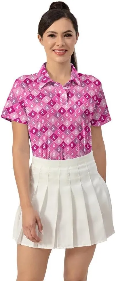 Womens Golf Shirts Moisture Wicking Golf Polo Shirts Quick Dry Short Sleeve for Women Tennis Shirts