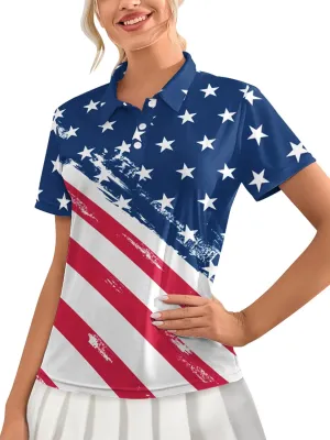 Womens Golf Shirts Moisture Wicking Golf Polo Shirts Quick Dry Short Sleeve for Women Tennis Shirts