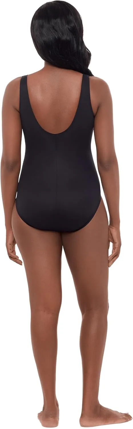 Women's Ruffle Surplice One Piece Swimsuit