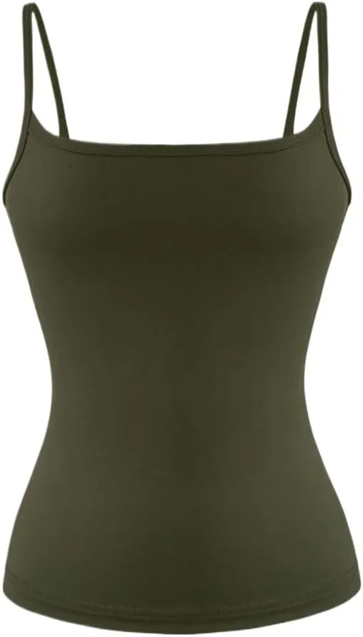 Womens Sexy Backless Camisole Casual Spaghetti Strap Top Cami T Shirts for Women