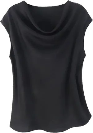 Women's Silk Sleeveless Vest Silk Satin Tank Tops Tops for Women Trendy Camisole