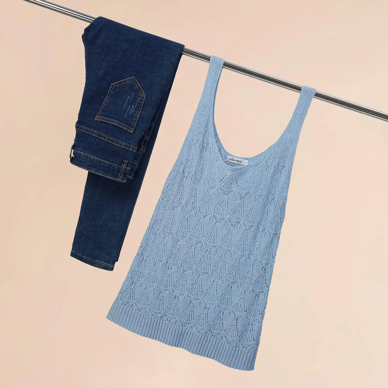 Womens Sleeveless Tank Tops Summer Knit Sweater Vest Casual Cami Shirts Tops