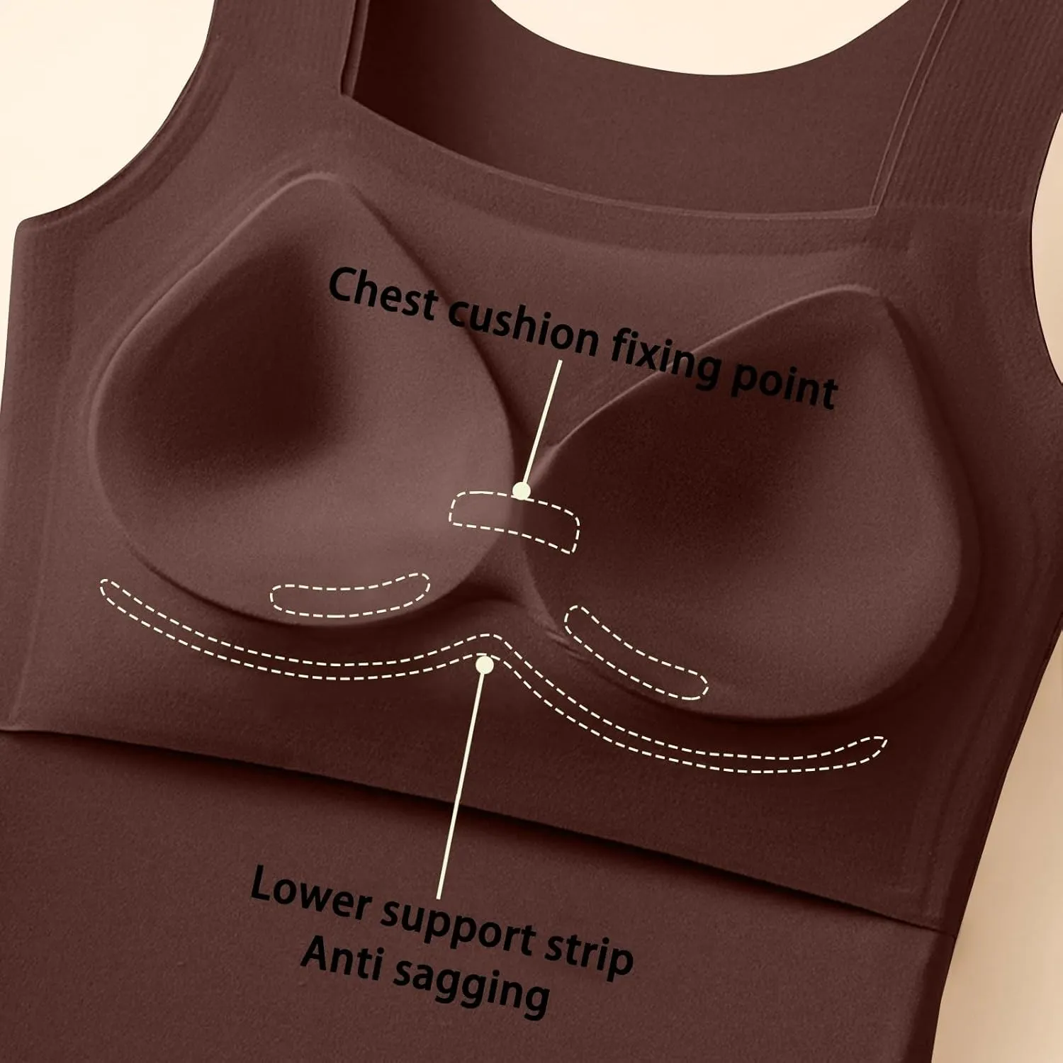 Womens Tank Tops with Built in Bra Workout Yoga Gym Cami Square Neck Sleeveless Low Cut Corset Sexy Under Wear Pajama