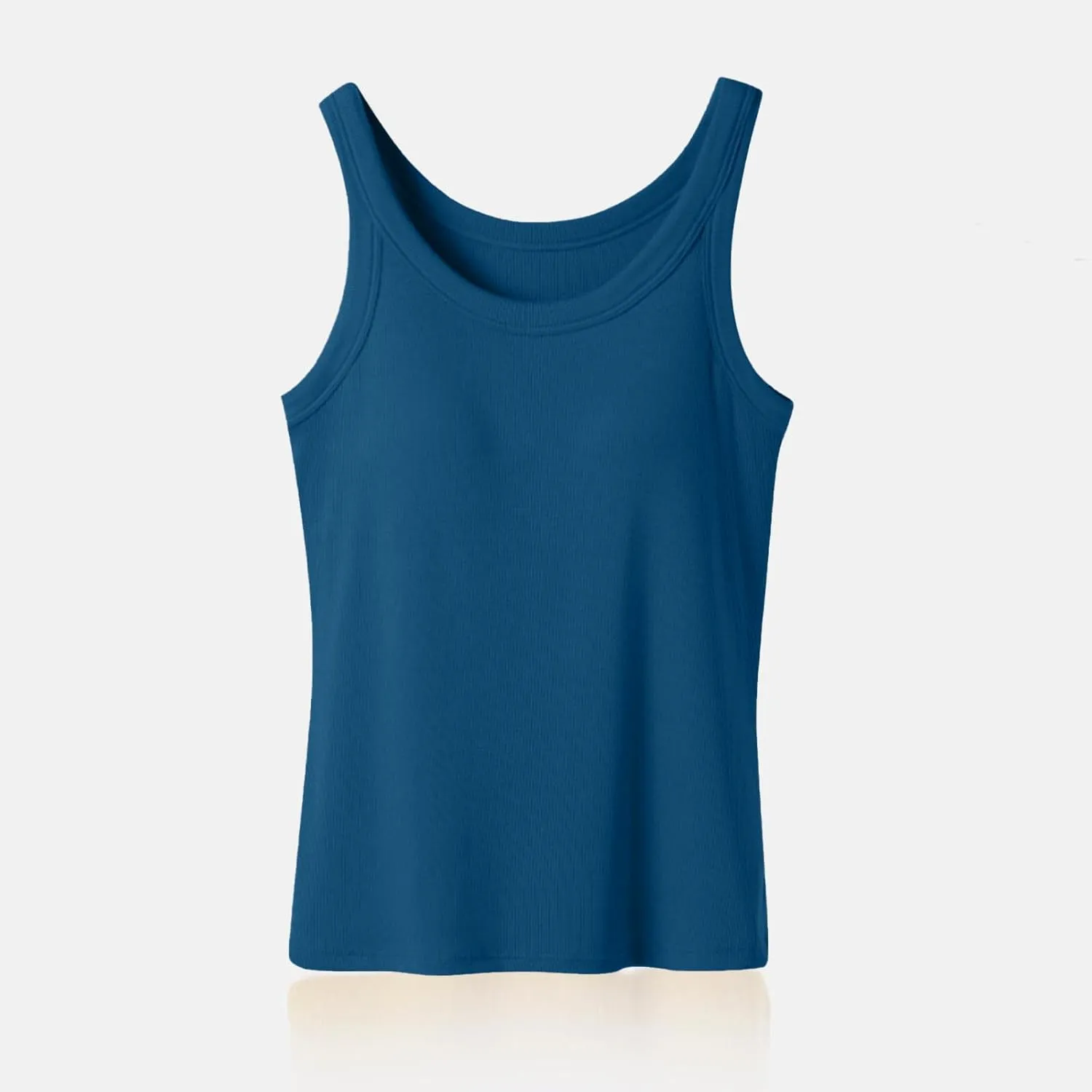 Womens Tank Tops with Built in Shelf Bra Summer Casual Sleeveless Ribbed Blouse Gym Yoga Workout Camisole Shirts