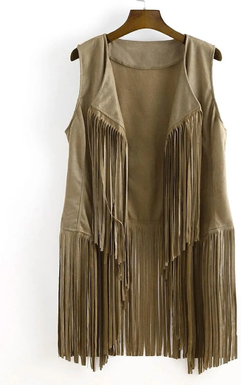 Womens Vintage Vest Tops Short Sleeve Cardigans 70s Hippie Cowgirl Leather Outerwear Tassels Cardigan Jackets 2025