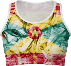 Zakqeik Womens Jamaica Flag Tank Tops Workout Cropped Sexy Summer Camisole Sleeveless Tops